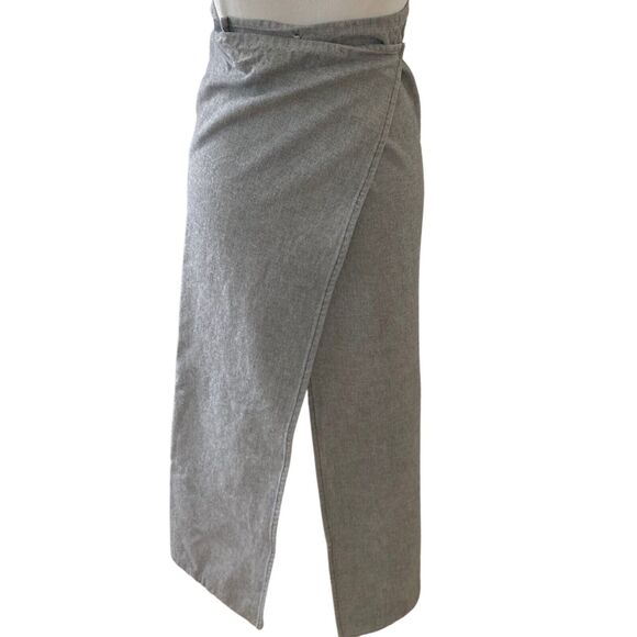 Vintage MM6 Maison Margiela Gray Denim Skirt Wrap 90s-Y2K, Rare! PRICE FIRM. - Picture 1 of 10